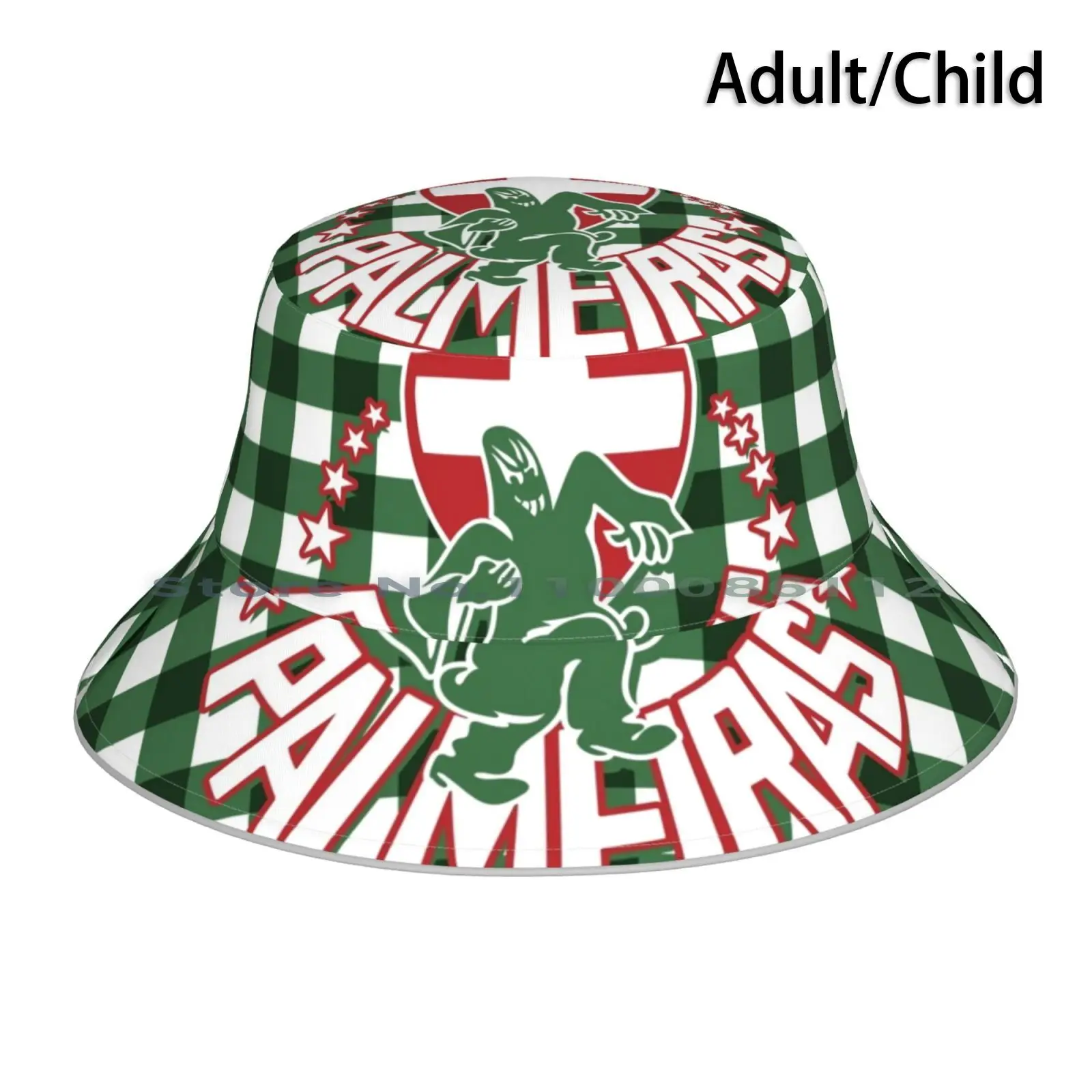 Palmeiras-Green Stain Bucket Hat Sun Cap Football Brazilian Society Of Esportiva Palmeiras O Paulo Verdao Alviverde Allianz