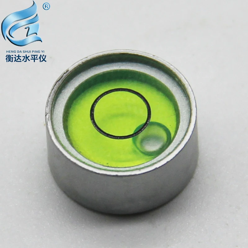 Nivel de burbuja redondo, Mini burbuja de Metal horizontal bead12 * 6mm