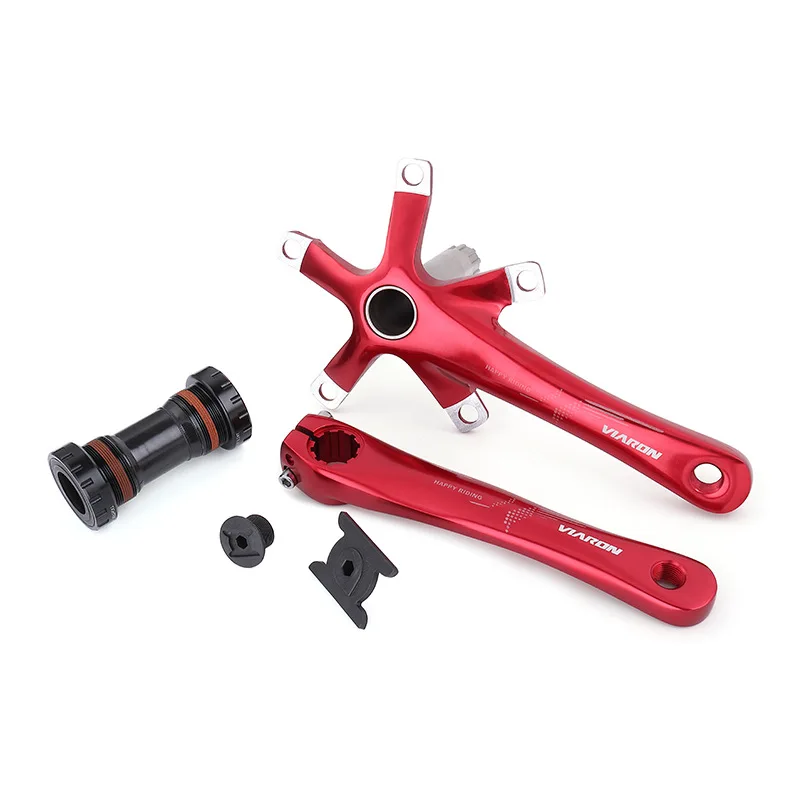 Aluminum Alloy Folding Bike Crank 130bcd Aluminum Alloy Hollow One-piece Crank Light Weight