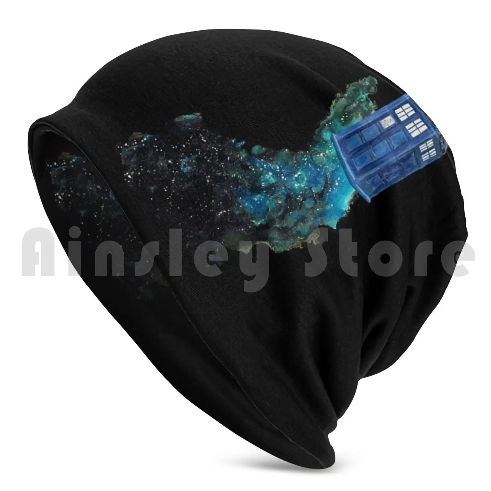 Tardis Tearing Through Space Beanies Knit Hat Hip Hop British Science Fiction Time Lord Planet