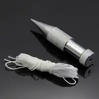 New Bricklayers Straight Silverline Plumb Bob + 15FT Line Hand DIY Tools Silver Bricklayers Straight Hand DIY Tools Plumb Lines