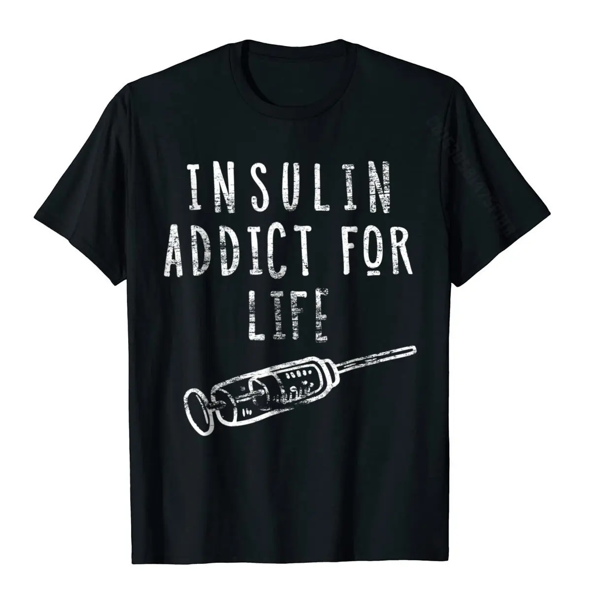 Funny Type 1 Diabetes Shirt Kids Diabetic T-Shirts Hip Hop Tees For Men Fashion Cotton T Shirt Print