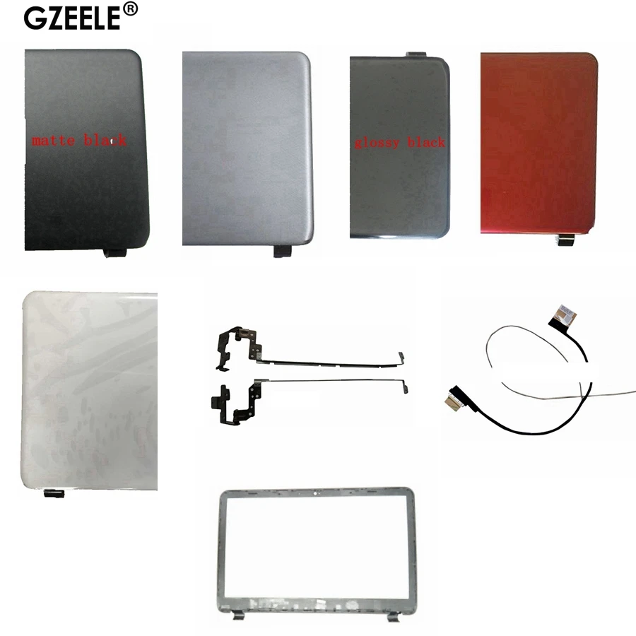 NEW Laptop Top LCD Back Cover/LCD Front Bezel/Hinges For HP 15-G000 15-G100 15-R000 15-R100 255 G3 case SPS 761695-001