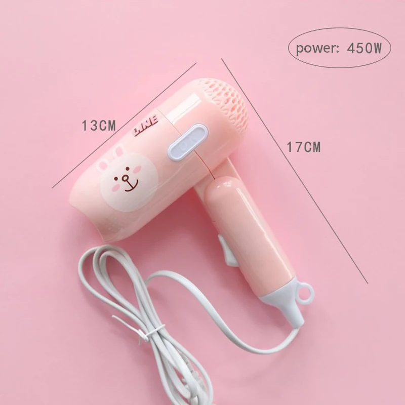 Mini secador de pelo profesional termostático portátil, secador de viaje de secado rápido, para el hogar, 450W