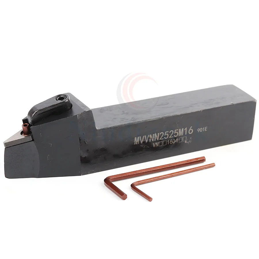 Soporte de herramientas de torneado externo, soporte de máquina CNC, barra de perforación de torneado, MVVNN1616K16 MVVNN2020K16 MVVNN2525M16, 1 ud.