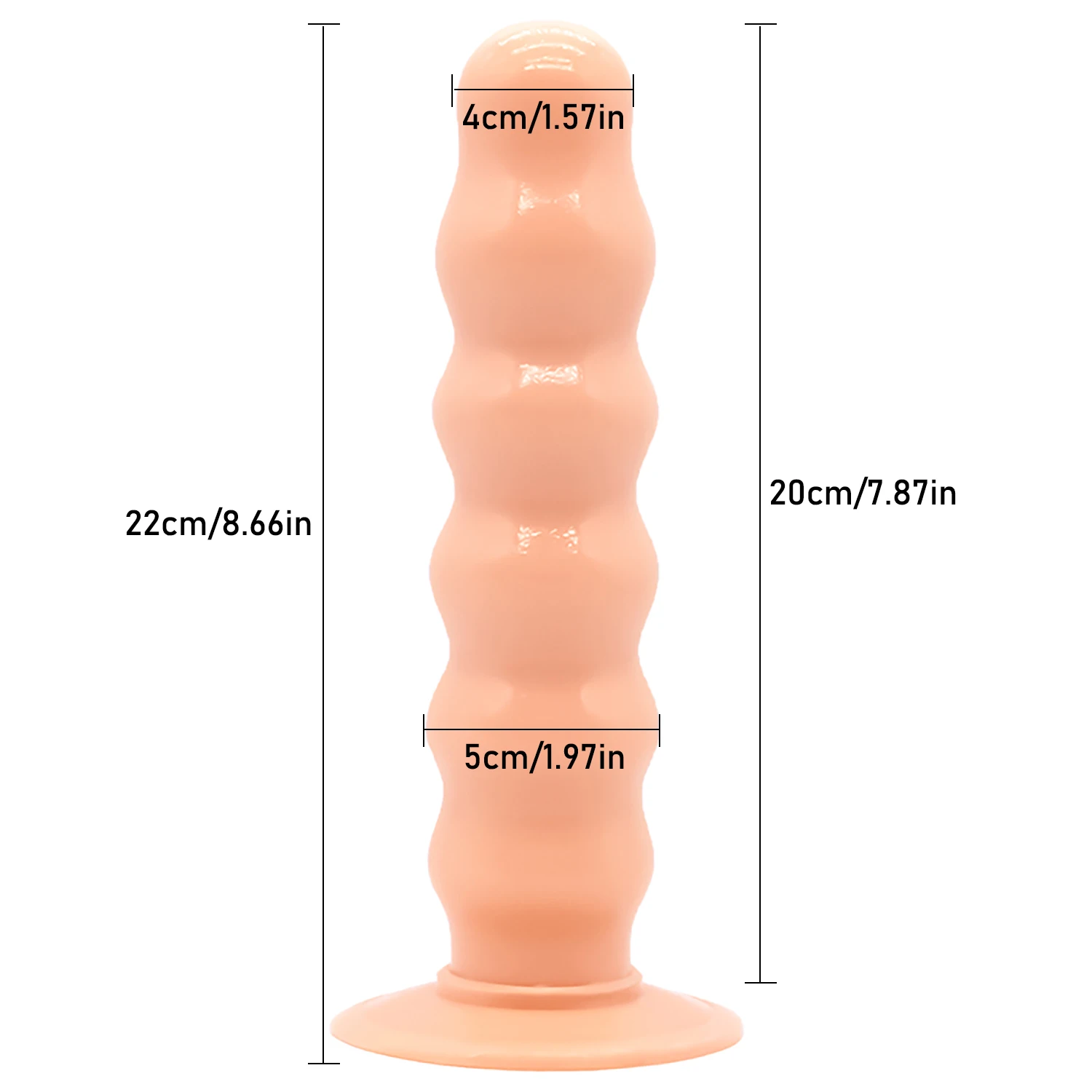 Huge Anal Plug Dildos Soft Beaded Anal Dilator with Suction Cup Stimulation of Anus and Vagina Anal Sex Toys for Women and Men