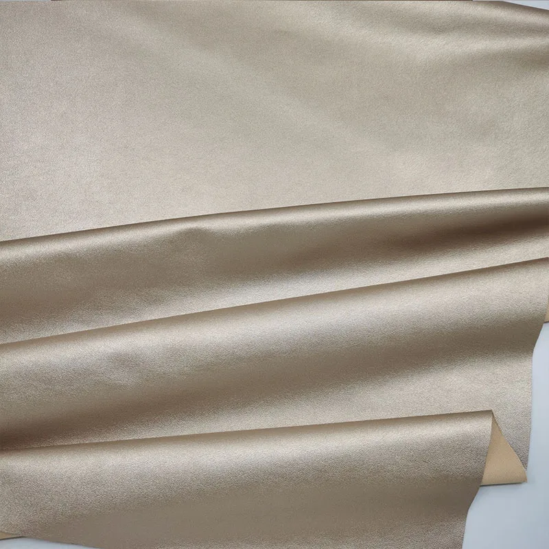 Good,Rose Gold Faux Leather Fabric,Soft One Way Stretch Synthetic Elastic,PU Leather Fabric,Sewing Diy Women Pants Man Clothing