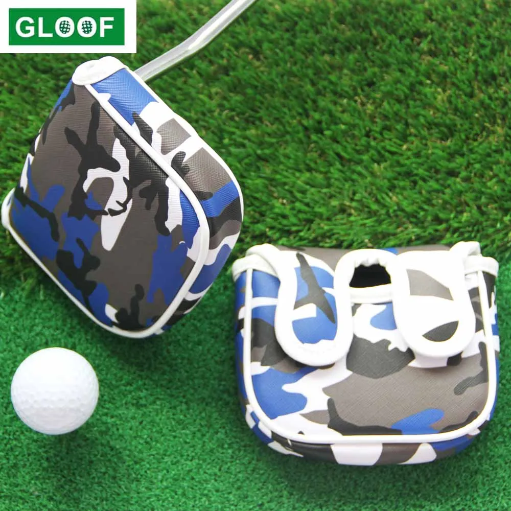 1Pcs Golf Head Covers PU Club Accessories Camouflage Golf Putter Cover Headcover for Blade Golf Club Head Covers Accessory