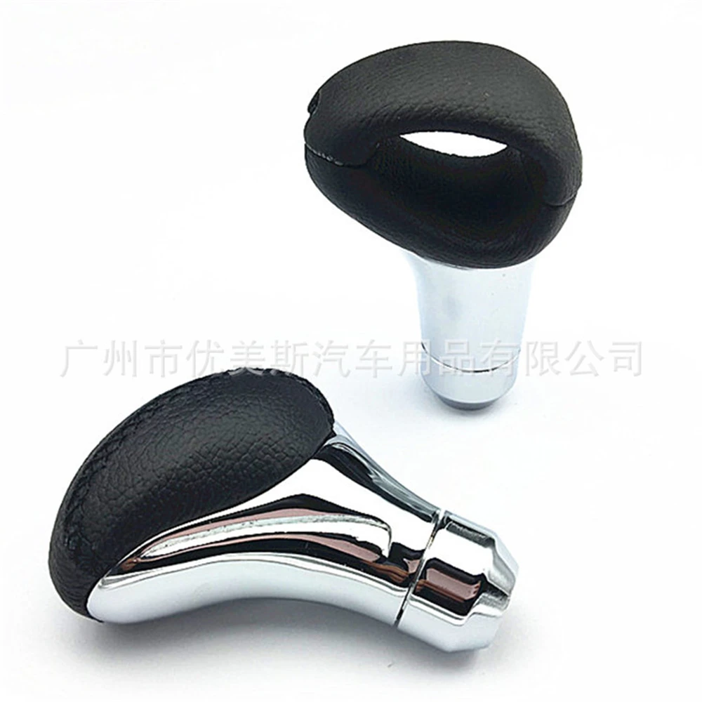 

Universal Car Black Line AT MT Leather Aluminum Manual Gear Shift Knob Shifter Lever Fit For Honda Toyota Nissan Mitsubishi Ford