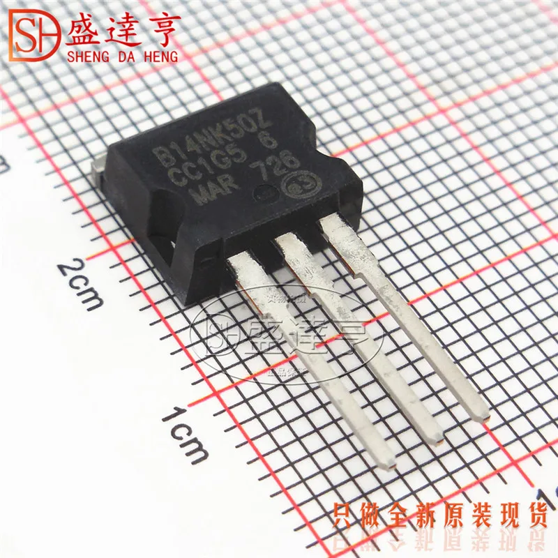 10Pcs/Lot STB14NK50Z-1 B14NK50Z 14A 500V TO-262-3DIP MOSFET Transistor NEW Original In Stock