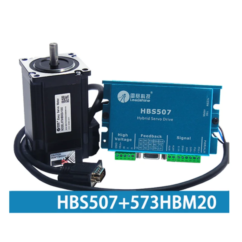 Original Closed Loop driver kit 2NM HBS507 573HBM20-1000 3 phase Hybrid servo motor with 1000 line encoder