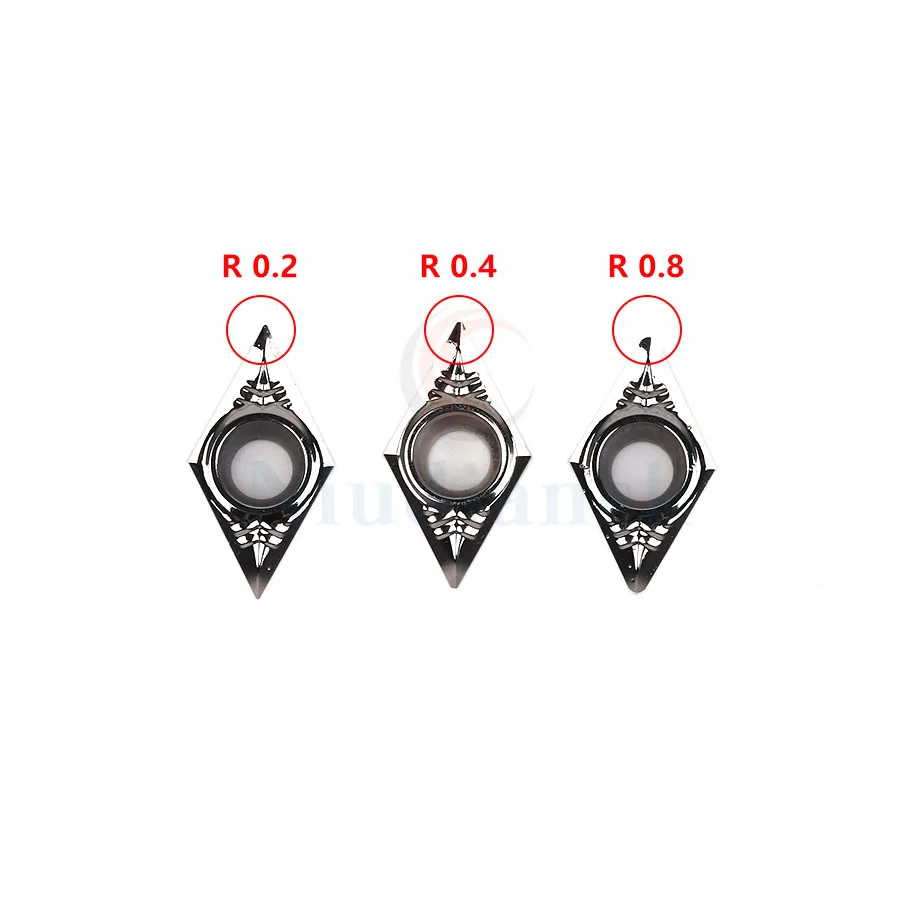 10 pz DCGT11T302-AK H01 DCGT11T304-AK H01 DCGT11T308-AK H01 tornio CNC utensili fresatura inserti in metallo duro per la lavorazione di alluminu