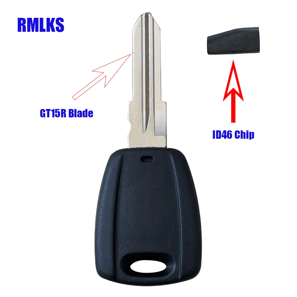 Uncut New Transponder Ignition Car Key ID46 Chip Key For Fiat Punto Doblo Bravo 500 Ducato Stilo Seicento PCF7936AA Chip