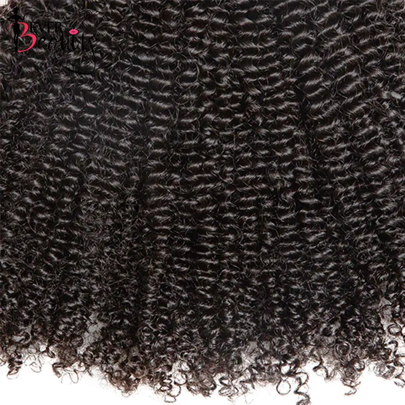 3C 4A Afro Kinky Curlyคลิปในส่วนขยายของมนุษย์ผมบราซิลRemyผม100% ผมมนุษย์ธรรมชาติคลิปIns Bundle ever Beauty