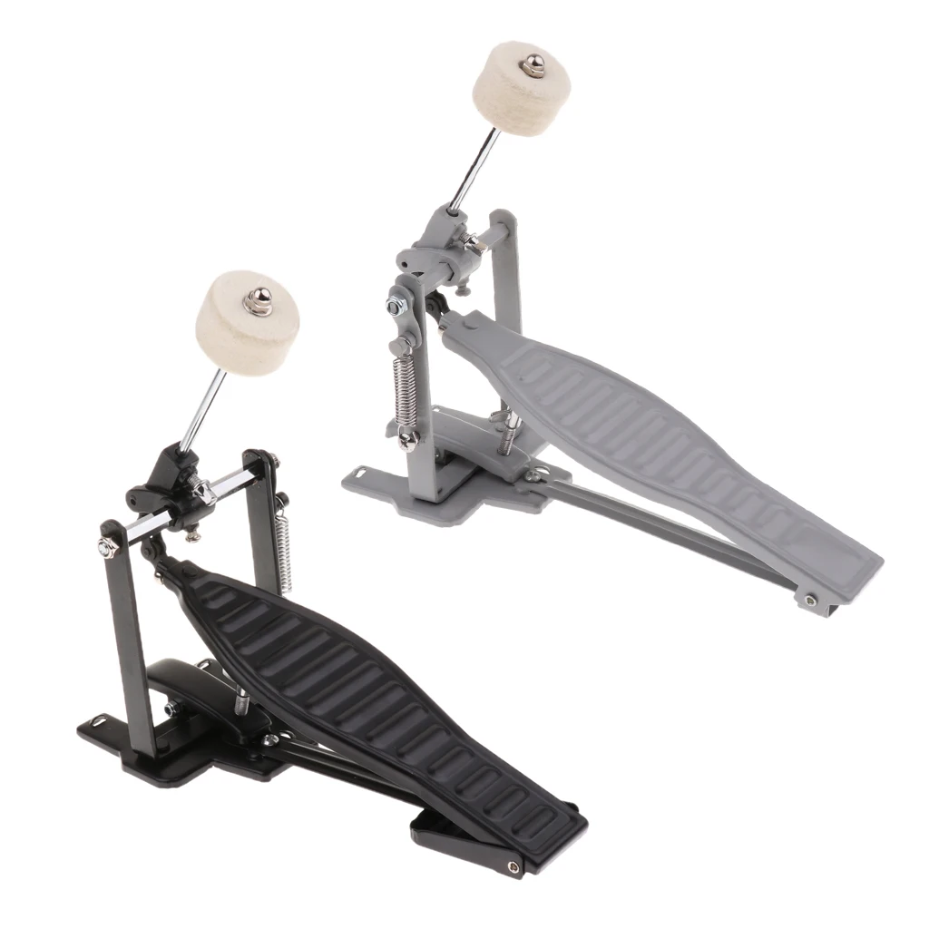 Single Spring Bass Drum Pedal with Drum Wool Beater for Children Gift