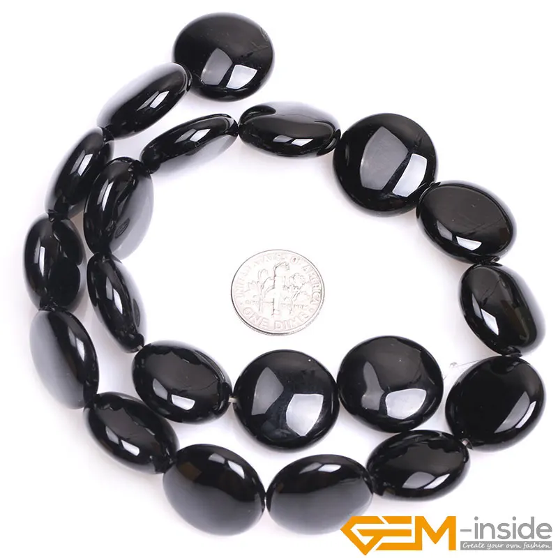 Natural Stone BLack Agates Coin Faceted Bead For Jewelry Making Strand 15 Inch DIY Jewelry Design Beads For Bracelet Necklace