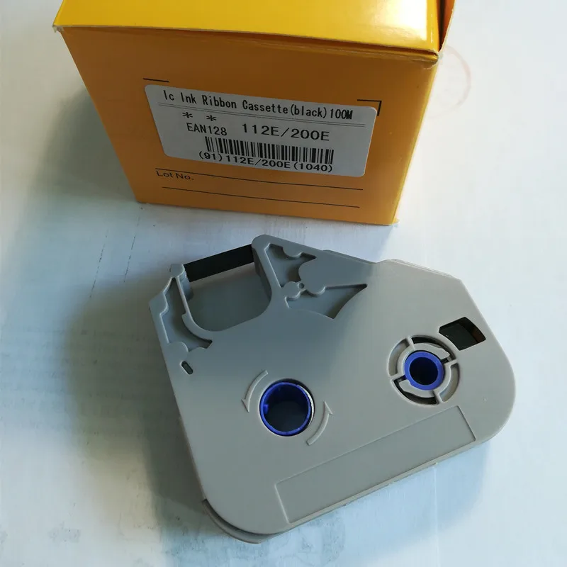 Fita Preta 112e 200e da Tinta do Cartucho de Tinta de 10 Peças para a Impressora da Identificação do Cabo Impressora do Tubo do Marcador do Fio M11 Marca um Prom-1 Std
