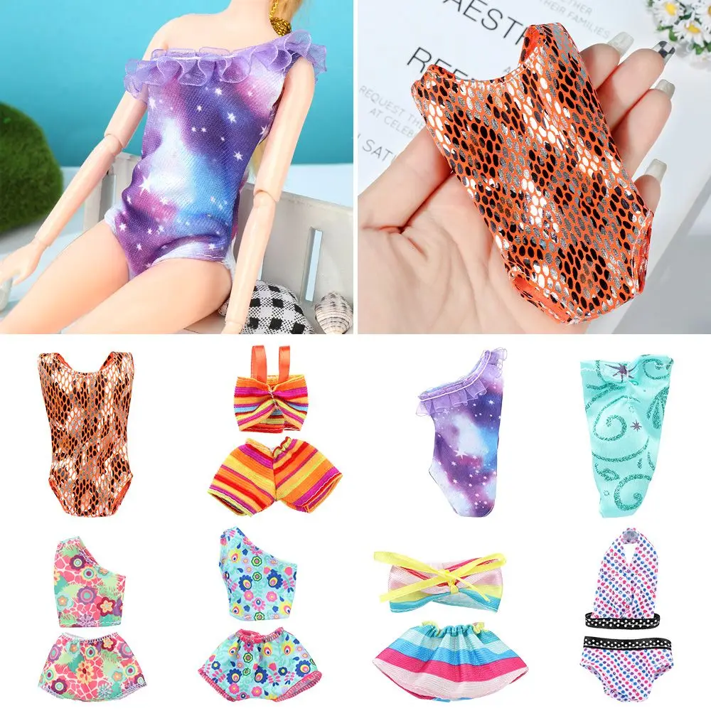 

Fashion Play House Beach Outfits Toys Clothes Miniature Bathing Bikini Doll Swimsuits Dollhouse Swimwear