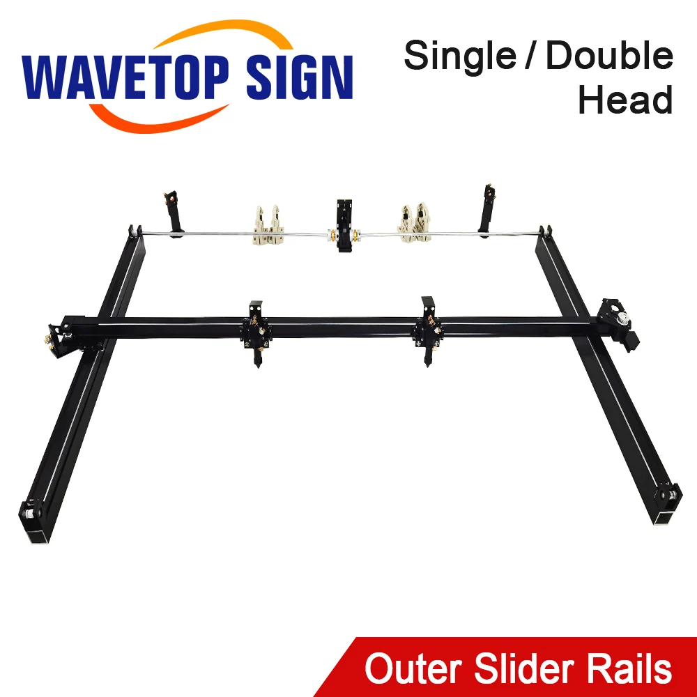 WaveTopSign Mechanical Parts Set Outer Slider Rails Kits 1490 1610 Spare Parts for CO2 Laser Engraving Cutting Machine