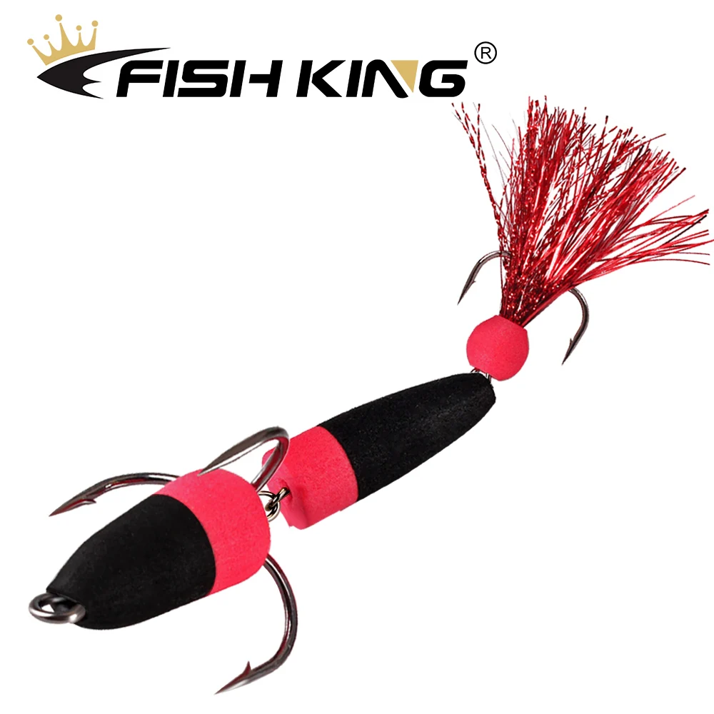 FISH KING Mandula Fishing Lure Soft Lure Foam Bait Swimbait Wobbler Bass Pike Lure Minnow Insect Artificial Baits Fishing Tackle