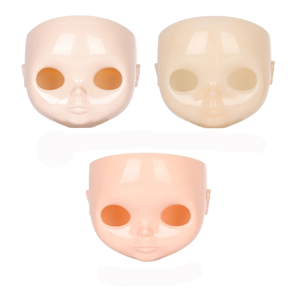 1/6 30cm Plastic Blyth Doll Factory Blyth DIY Doll Faceplate With Backplate No Makeup Face and Screw Toys Accessories