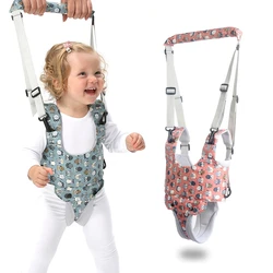 Cartoon Print Baby Walker Harness Walking Assistant Uil Patterntoddler Multi-Functionele Walk Leren Riem Verwijderbare Kruis