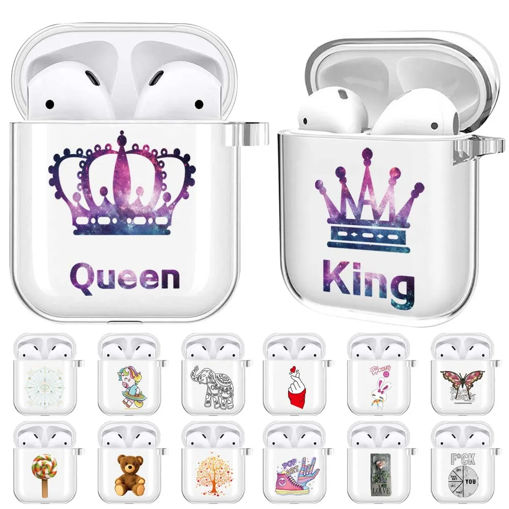 

For Wireless Bluetooth Apple AirPods 1st Gen/2nd Gen Portable Earphone Sleeve Silicone Fashion Lightweight Earphone Case