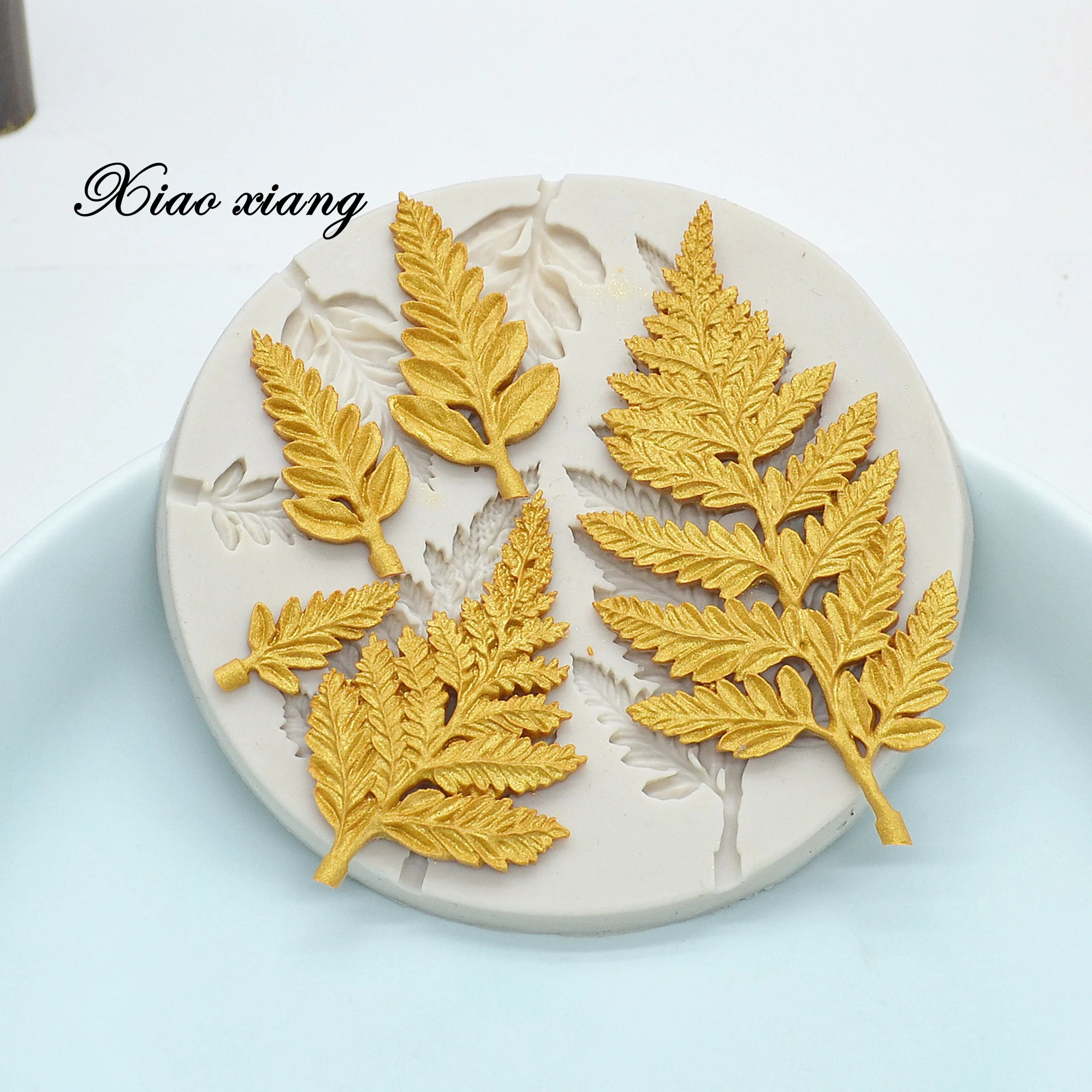 Leaves Embellisment Silicone Fondant Mold For Baking Cake Decor Chocolate Mold Kitchen Mold Kitchen Baking Accessories M2020