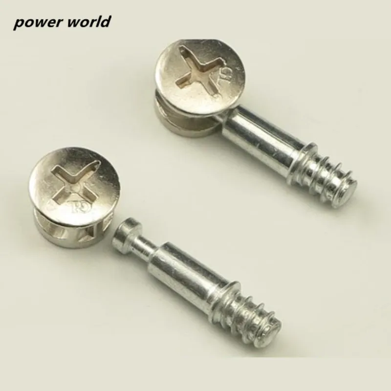 10pcs 2 in 1 Connecting piece woodworking screw furniture cabinet fixer connector hardware accessories nut eccentric