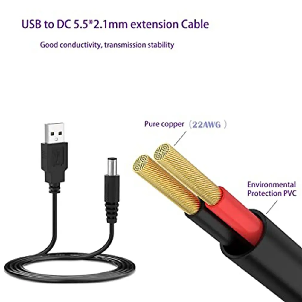 5.5*2.5mm USB 3.5mm 전원 케이블 DC 전원 플러그 USB 충전기 전원 케이블 MP3/MP4 카메라 Led 스트립에 대 한 빠른 커넥터
