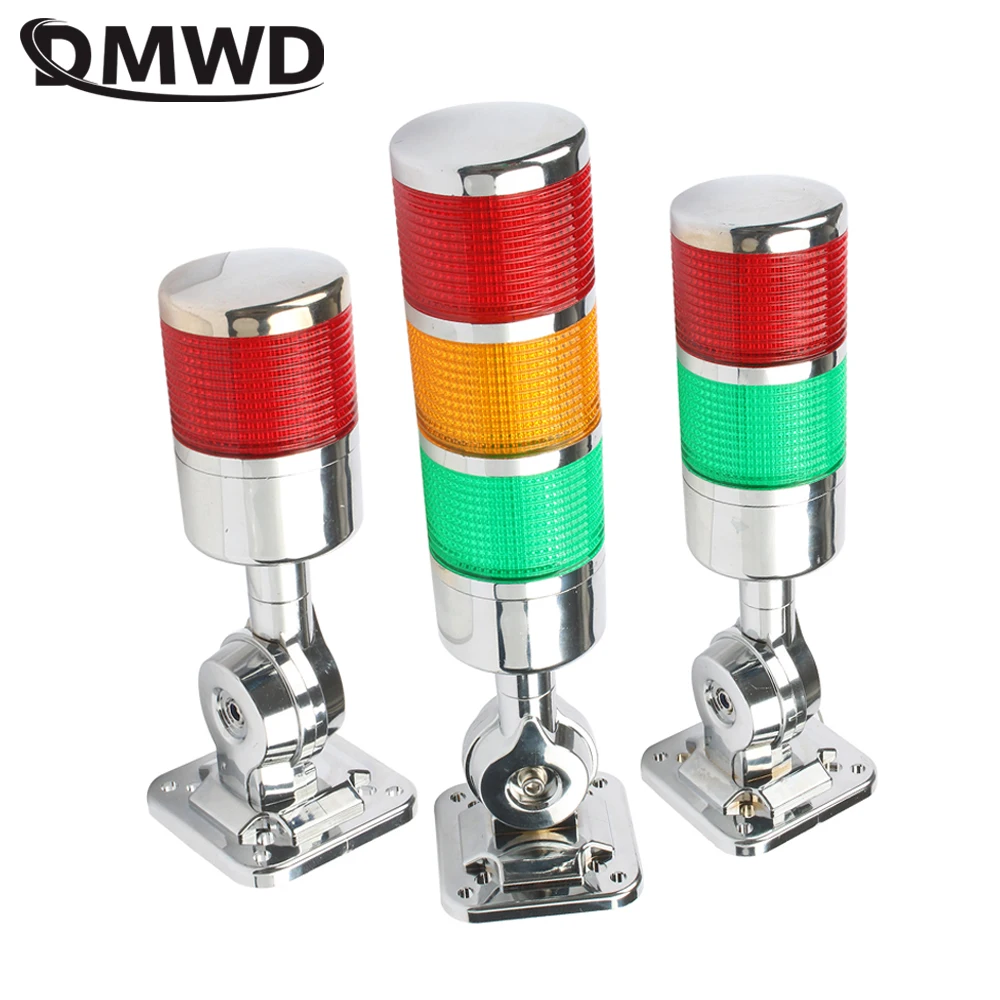DC12V 24V AC110V 220V przemysłowe wielowarstwowe światło stosu sygnał świetlny LED Alarm światło ostrzegawcze dla maszyn lampa wieżowa alarmowa LTA