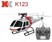 Original RC XK K123 2.4GHz 6CH Brushless 3-Blade RC Helicopter RTF Version with 3D and 6G System Helicopter