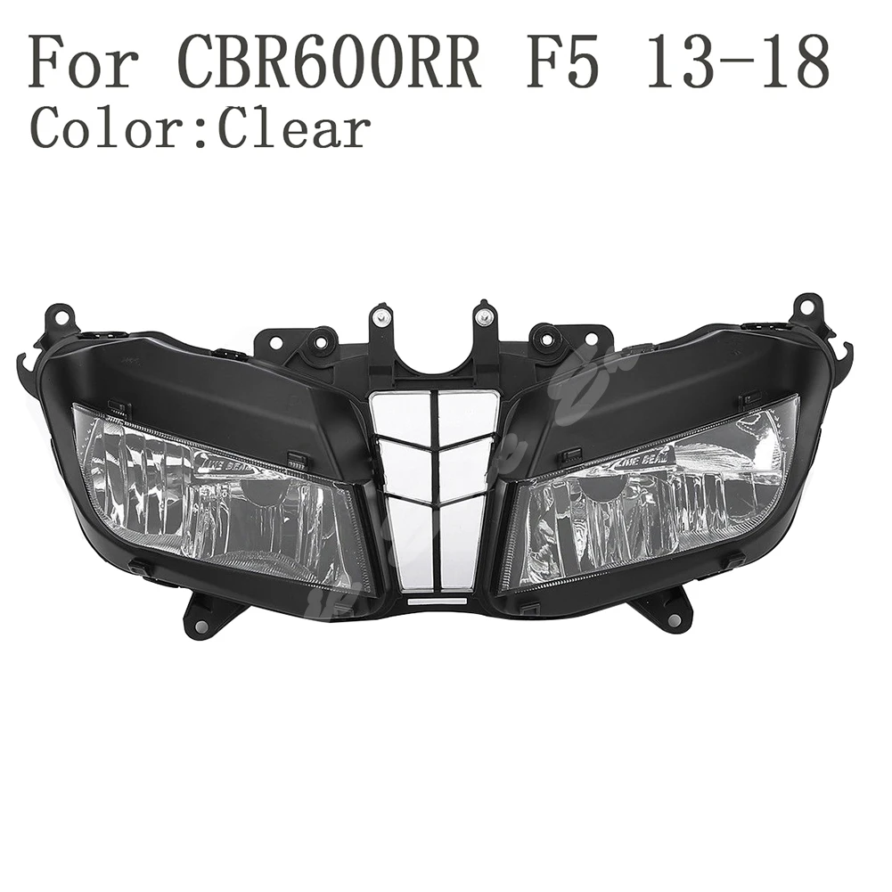 

Motorcycle Front Headlight Lamp Assembly For Honda CBR600RR F5 2013 2014 2015 2016 2017 2018 Clear Lens