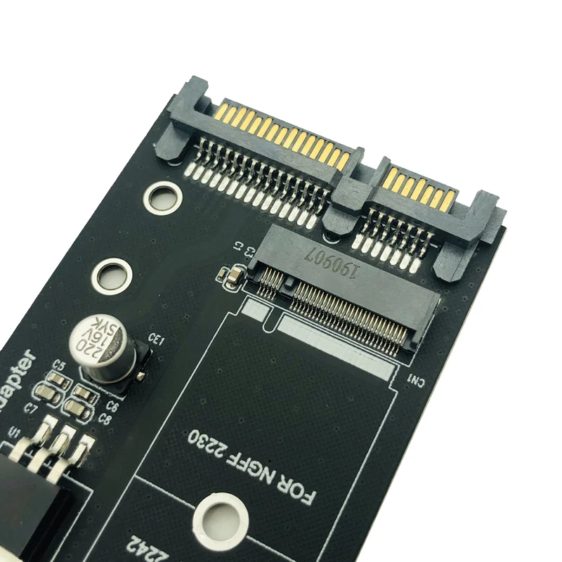 M.2 SATA 어댑터 Raiser m2-sata 어댑터 M.2-SATA 어댑터 M.2 NGFF 변환기 2.5 "SATA3 카드 B 키, 2230-2280 M2 SSD 용 신규