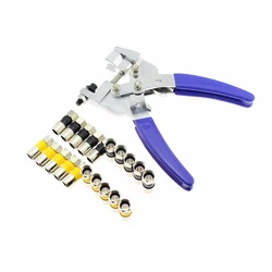 PROFESSIONAL COMPRESSION tool set kits for 75-5 75-7 F type RG6 RG11 coaxial cable crimping pliers with 20pcs connectors