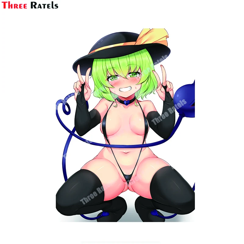 Three Ratels A851 Komeiji Koishi Touhou Sexy Anime Girl Decals For Passat B6 Personalized Car Stickers