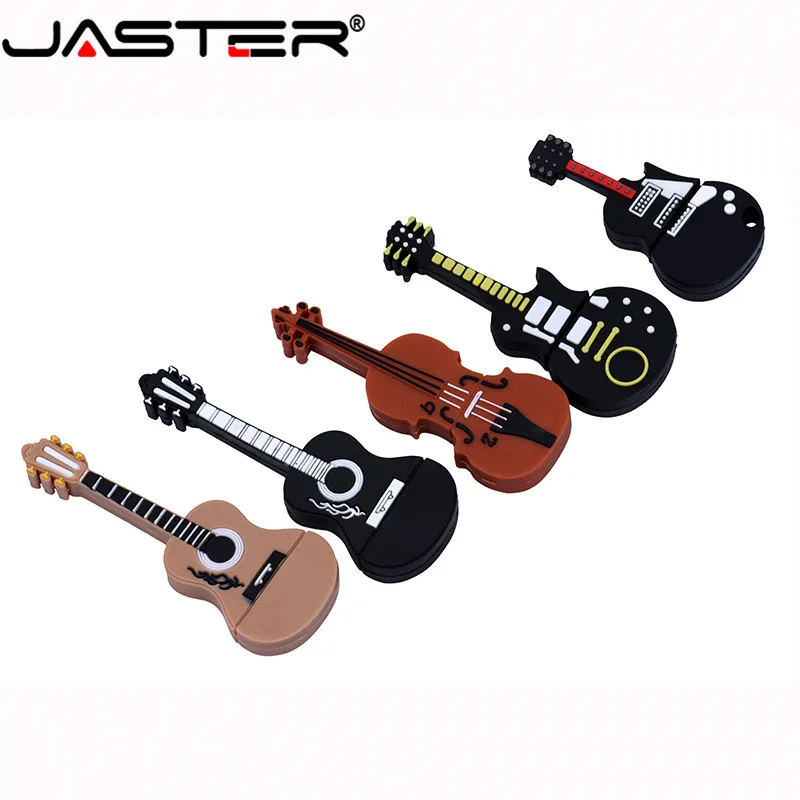 

JASTER USB 2.0 Guitar Piano Violin Keyboard Note Cartoon Model pen drive 4GB 8gb 16gb 32gb 64gb USB Flash drive