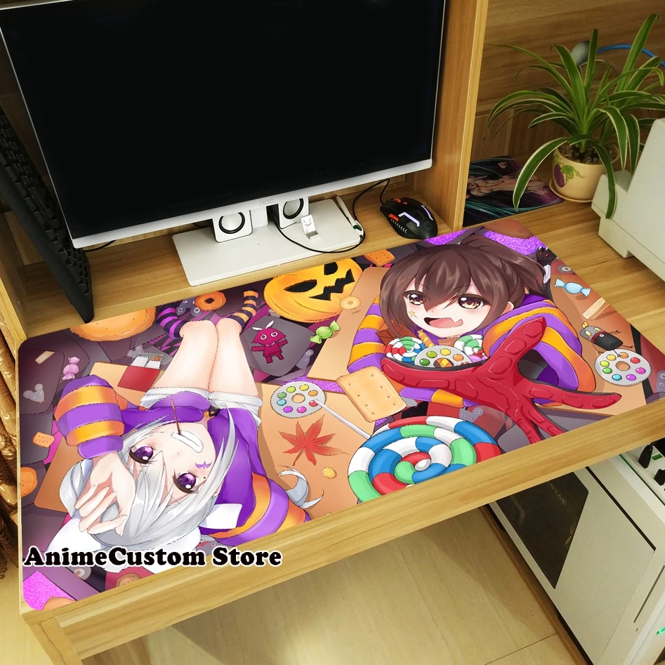 Hot Hololive Roboco San Loli Girl Cosplay Anti-slip Game Large Mouse Pad Laptop Mice Mat Tabletop Keyboard Mat Anti-Slip Playmat