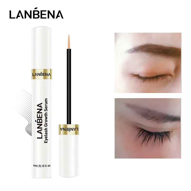 

LANBENA Eyelash Growth Serum Curl Eyelash Enhancer Longer Fuller Thicker Lashes Eye Care Charming Big Eyes Beauty