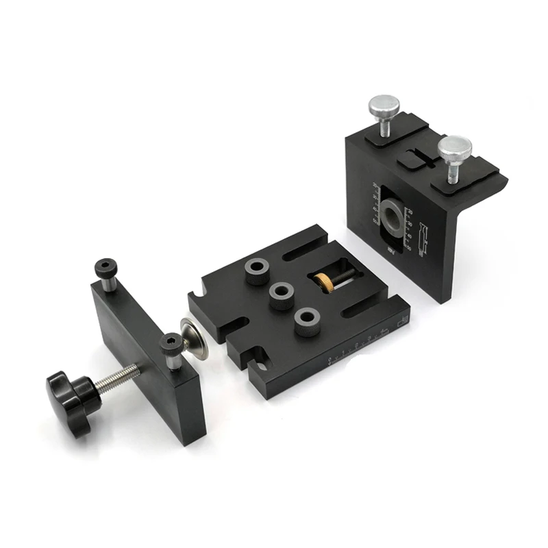Woodworking Drilling Locator Roundwood Carpenter Tool Round Raft Connecting Plate Furniture Puncher