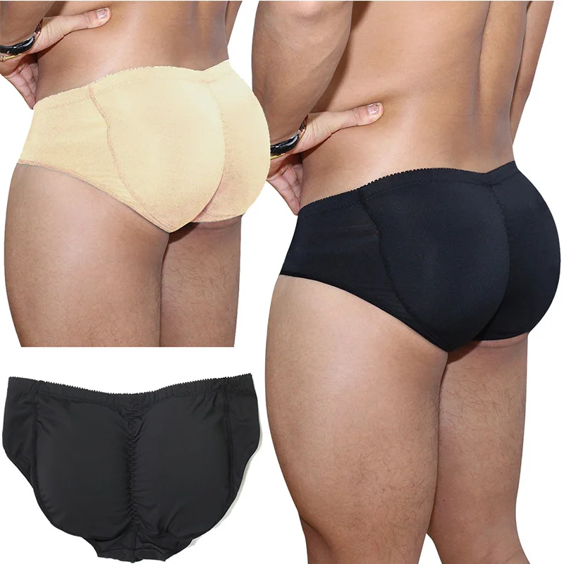 Men\'s Padded Underwear Butt Lifter Underwear Panties Strengthening Sexy Front + Back Hips Butt Lift Briefs Fake Ass Body Shaper