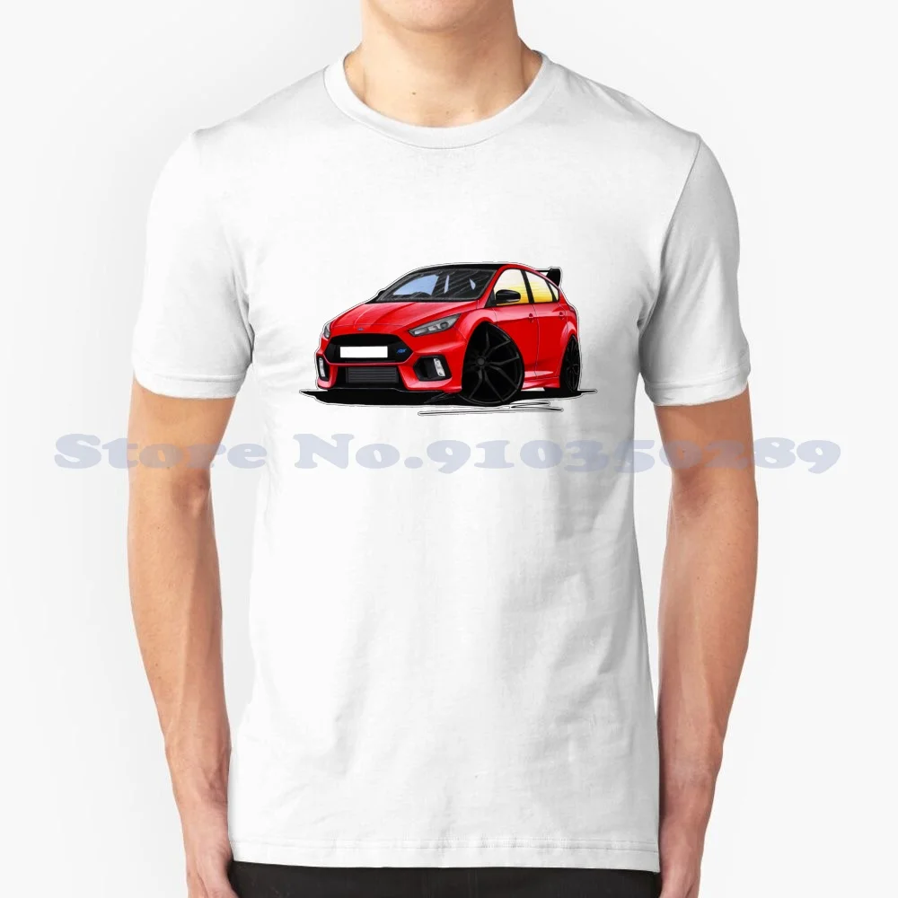 ( Mk3 ) Rs Limited Edition Red 100% Cotton T-Shirt Rs Ltd Edition Red Edition Red Car Car Art Rs Art Rs Drawing Rs Caricature