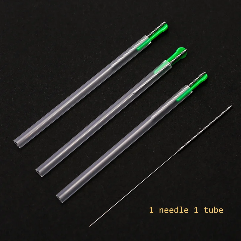 100Pcs Chinese Acupunctuur Naalden Scherpe Steriele Met Indiviual Gids Buis Acupunture Therapie Onafhankelijke Verpakt Pijnloos
