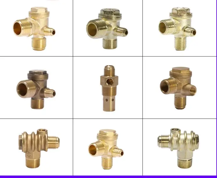 

1/8" 3/8" 1/2"9x10x13x14x16x19x20mm M/F Thread Air Compressor Fittings Male Thread Check Valve 1/8"Female x 3/8"Male x 1/2"Male