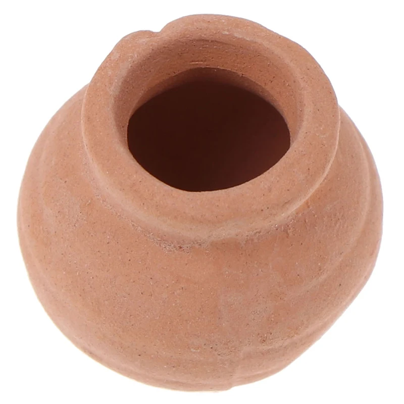 Mini Ceramics Flowerpot Simulation Furniture Flower Pot for Doll House Decoration 1/12 Dollhouse Miniature Accessories 4 color
