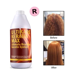 Hot Sale 1000ml Brazilian Keratin Hair Treatment 12% Formalin Straighten and Repair Damaged Hair Mask