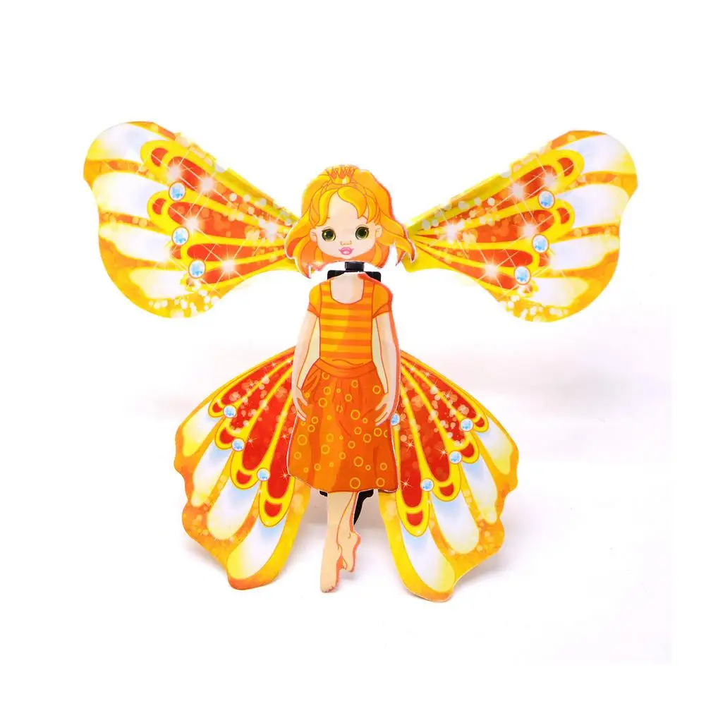 6 Pcs Magic Flying Butterfly Fairy Princess Toys With Wings For Girls Fun Fly Fairy Toy Children\'s Birthday Gift For Girl