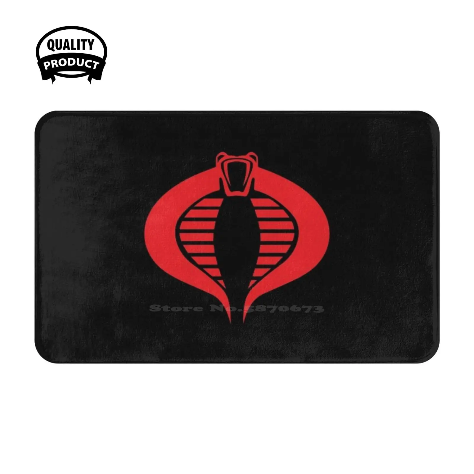 Black / Red Gi Joe Destro Baroness Soft Cushion Home Carpet Door Mat Car Rug Destro Baroness Commander Trooper The Enemy Gi Joe