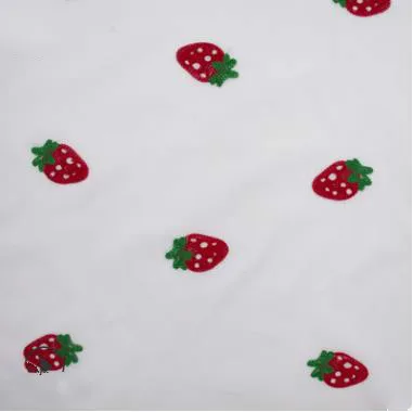 Garment Accessories cotton Strawberry Embroidery openwork Lace Fabric Home Textile Apparel Bags Shoes Socks Lace Width 150cm