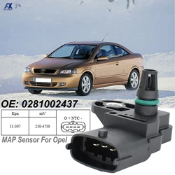 흡기 매니 폴드 공기압 MAP 센서 부스트 터보 0281002437 Opel Astra H J Zafira A Insignia A Vectra C Meriva B 자동차 부품